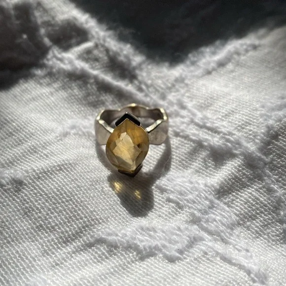 Citrine Pinky Ring - Picture 1 of 5